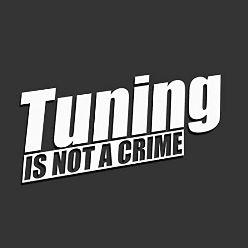 Decus Tuning is NOT A Crime L 2510 (weiß) // Sticker OEM JDM Style Aufkleber