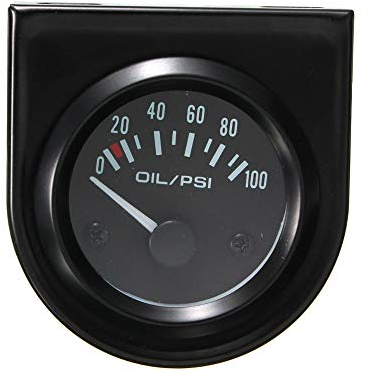 Mintice 2 52mm Licht Kfz Auto Öldruck Anzeige Oil Pressure Anzeige Instrument Gauge Meter Rauchfarbe Len Zeiger Indikator