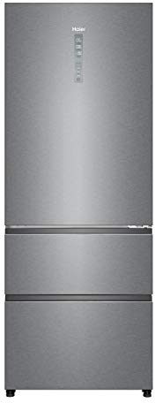 Haier A4FE742CPJ - Frigorífico combi con congelador de cajones, 70cm de ancho, ABT Antibacterias, Motor Inverter, Total No frost, Libre Instalación, Inox, Clase E