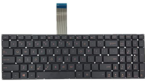fqparts-cd Replacement Tastiera del Computer Portatile per for ASUS P550 P550C P550CA P550CC P550L P550LA P550LAV P550LC P550LD Nero Versione Americana
