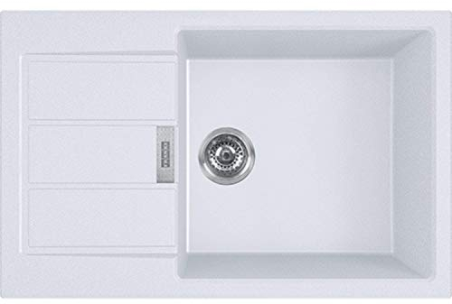 Franke 143.0618.580 Fregadero de Cocina Empotrado de Tectonita, Blanc Polaire, extra-large