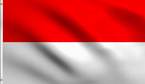 DMSE Indonesien-Flagge, 90 x 150 cm, 100 % Polyester, indonesische Flagge