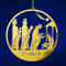 SIKORA BS-MS Traditionelle Christbaumschmuck Weihnachtsbaum Anhänger aus Messing - 28 Modelle wählbar, BS-MS:No.10 Kreisform Heilige 3 Könige D ca 7 cm