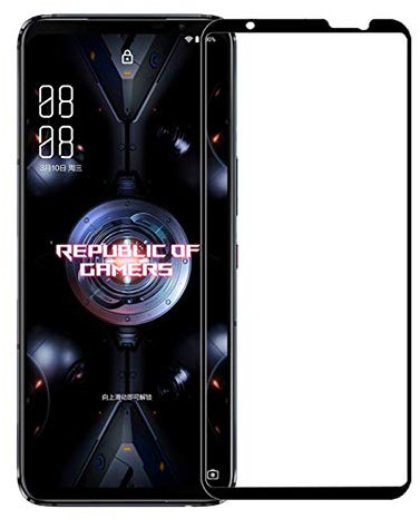 XMTON Protection Écran Compatible avec ASUS ROG Phone 5 6.78,Full Coverage Verre Trempé Protecteur d'Écran de Dureté 9H pour ASUS ROG Phone 5 Smartphone (Noir-1)