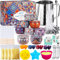 BEYAOBN Kerzen Selber Machen Set, Kerzenherstellung Kit DIY Kerzenherstellung Set Duftkerze Geschenke, 8 Kerzendosen, 4 Farben Farbstoffe Silikonform Bienenwachs,Candle Dochte ect für Kerzenanfänger