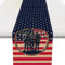 Vohado Tischläufer für Gedenktag, patriotischer Soldat, USA, Sterne und Streifen, Veteranentag, Dankeschön, Veteranen, Dekoration, Urlaub, Küche, Esszimmer, Heimdekoration