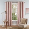 Sleepdown Superweiche Teddy-Fleece-Vorhänge mit Ösen, gefüttert, für Schlafzimmer und Wohnzimmer, 228 x 228 cm, Blush Pink, 2 Bahnen