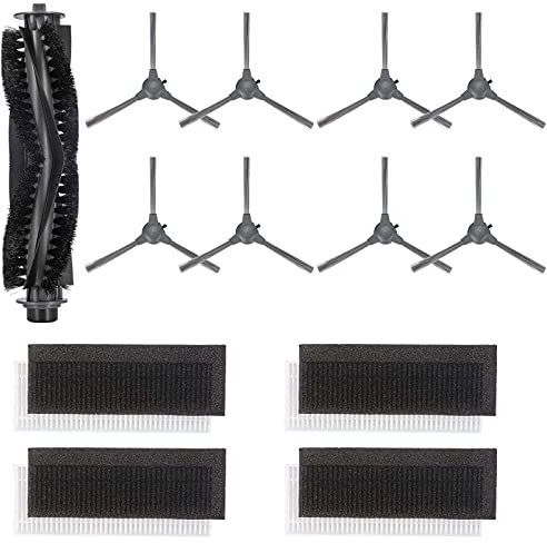 GYing - Für Bagotte Saugroboter BG600 / BG600 MAX / BG700 / BG800 Zubehör (8x Seitenbürste, 4x HEPA-Filter, 1x Hauptbürste)