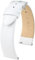 HIRSCH Toronto Uhrenarmband - Uhrband aus italienischem Leder für Damen- & Herren-Uhren - mit Werkzeug - Weiß - 22 mm