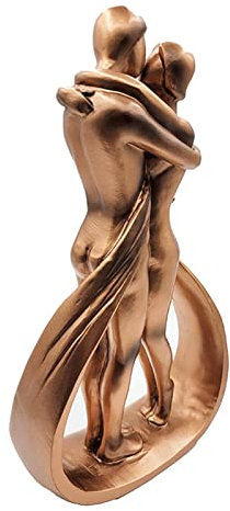 Douchi Paar Skulpturen | Liebhaber Kunstskulptur,Kuss-Liebhaber-Paar-Statue, leidenschaftliche Umarmung und Kuss-Statue, abstrakte romantische Ornament-Figur, Heimdekoration, aus Kunstharz ??