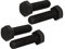 PATIKIL M8x30mm Esagonale Bullone, 4pz 8.8 Grado Completo Filettato Sinistra Mano Filo Esagonale Testa Bullone, Nero