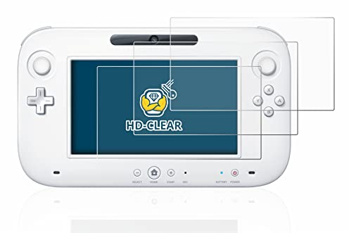 BROTECT (6 Stück Schutzfolie für Nintendo Wii U GamePad (Controller) Displayschutz Folie Ultra-Klar
