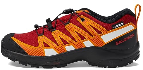 Salomon Xa Pro V8 Walking-Schuh, Red Dahlia/Black/Orange Pepper, 35 EU