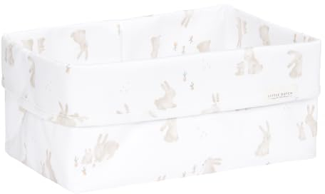 Little Dutch TE30503023 Wickeltischkörbchen Baby Bunny groß - Newborn Naturals weiß / beige