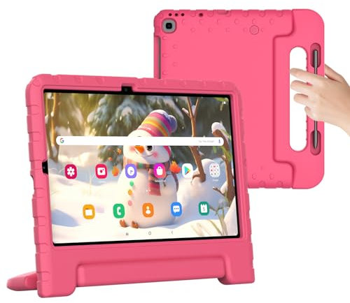 Merocab Leichtes Eva Samsung S6 Lite Hülle Mit Stifthalter Verstellbarem Ständer 2020 2022 Release Für Erwachsene Kinder Startseite Reisen Rose