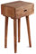 CREEDWOOD BEISTELLTISCH Big Sleek | Mahagoni Holz, 65cm, mit Schublade | Natur Sofatisch, Flur Telefontisch, Nachttisch, Ablagetisch, Flurtisch, Blumentisch