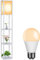 YOURLITE Lampadaire avec étagères 160cm, Lampe sur pied en Bois, Éclairage Intérieur, Convient pour le Salon, La Chambre, La Salle d'étude, Le Bureau, Moderne, Blanc (Avec ampoule)