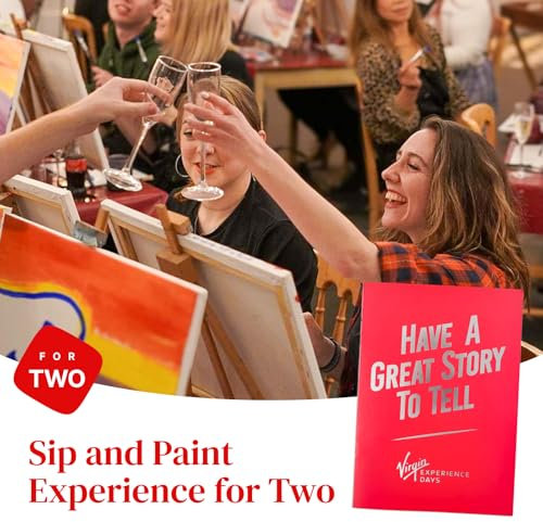 Sip and Paint Experience for Two - Step by step guidance to create your masterpiece. All art supplies provided and a bottle of prosecco to share - London