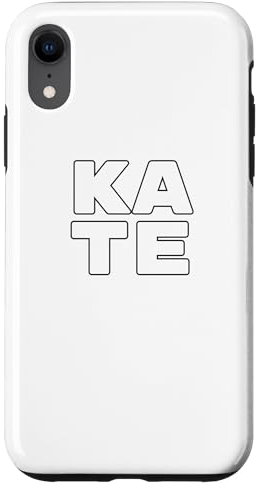 iPhone XR KATE Personalized Retro Girls Custom KATE Name Case
