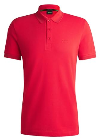 BOSS Herren Paddy Paddy Poloshirt aus Baumwoll-Piqué Hellrot M