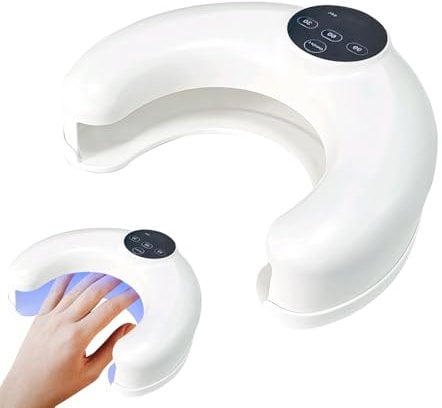 SGZIOO UV Lampe für Gelnägel, USB Wiederaufladbar UV Lampe Nägel mit 1500 mAh Batterie, Neonail UV Lampe mit LCD Anzeige und Smart Sensor, UV Nagellampe mit 30/60/99s Timer für Alle Gel Nagellack