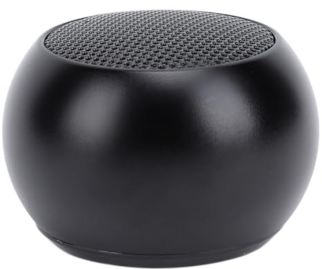 Mediaplayer, Cordless, Mini Speaker with Dual Speaker Sync, Powerful Bass Diaphragm, Portable Lanyard Design, BT 5.3, Aluminum Alloy Material, 10m Distance, 360° Surround Sound (Black)