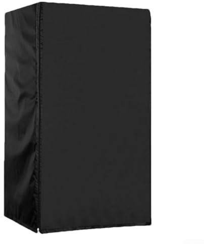 wenyouya Outdoor Refrigerator Cover 210D Oxford Fabric Waterproof Insulated Protection for Beverage Coolers 4 Size Options Black(51x51x117cm)