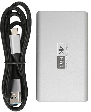 Carte de capture vidéo HC 367 4K HD Prise en charge de l'enregistrement en direct Port USB3.0 Port et jeu Capture de jeu pour ordinateur portable
