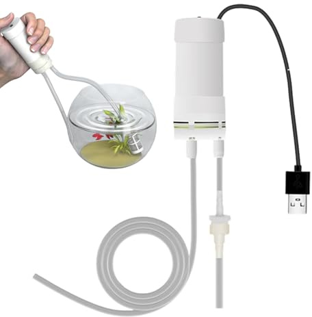 Bomba de Sifón Eléctrica para Agua - Sifón Eléctrico Autocebante - Mini Bomba - Para Piscina Fregadero Riego Acuario Estanque Jardín Sótano Autocaravana Y Exterior