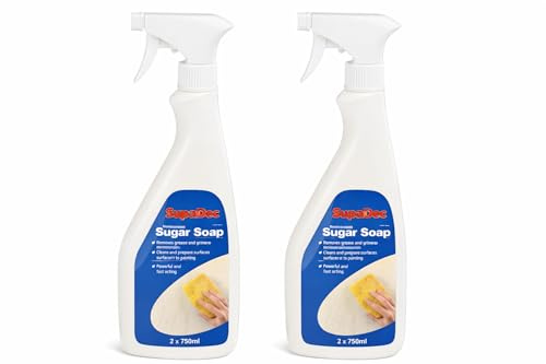 Sugar Soap Trigger Spray 500ml – 2 Pack | Powerful Surface Cleaner for Paint Preparation | Removes Grease, Dirt & Grime from Walls
