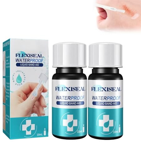 2PCS Fast-Acting New Skin Spray Plaster - Quick-Dry New Skin Liquid Plaster - Invisible Skin Glue & Spray Plasters for Wounds - Breathable & Waterproof Liquid Skin Plaster for Cuts & Scratches