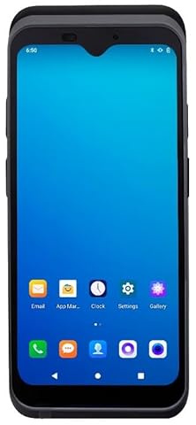 OutFyt Imprimante de Terminal POS Portable 6,2 Pouces Imprimantes d'étiquettes reçus 58 mm Scanner NFC 4G WiFi Mobile, Résistant aux Chutes