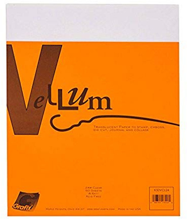 Grafix Vellum Translucent Paper, 8.5 x 11 in, Pack of 50