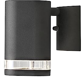 Konstsmide Modena 7511-750 Wandleuchte B: 9cm T: 14,5cm H: 13,5cm / 1x35W / IP44 / lackiertes Aluminium / matt-schwarz