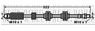 Borg & Beck BBH7392 Brake Hose To Fit BMW 1 3 Series Z4 (E89)