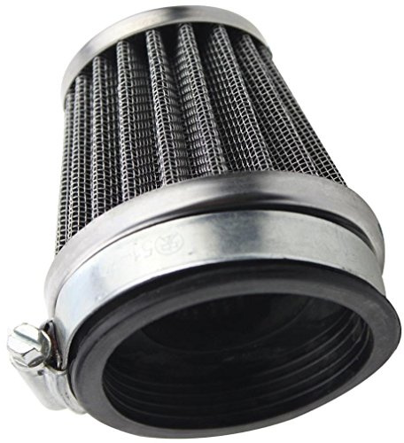 GOOFIT Filtro Aria 58 Minimoto a Cono Stage Motocross sostituzione per 2 Tempi 39cc Mini Pocket Bike Quad Scooter Argento