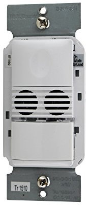 WATTSTOPPER DSW301W Belegungssensor, Klatsch- und Druckknopfschalter, Weiß, Automatik