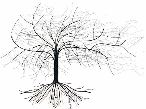 SK Style NEW Metal Wall Art Décor - Sculpture – Large Windy Oak Tree Design