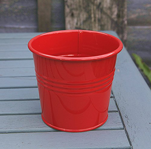 Spring life 13cm Metal tin herb flower pot planter sweet tree NO HANDLE