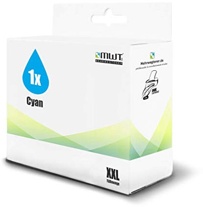 1x MWT Druckerpatrone kompatibel für HP OfficeJet 6950 ersetzt 903XL 903 XL Cyan Blau