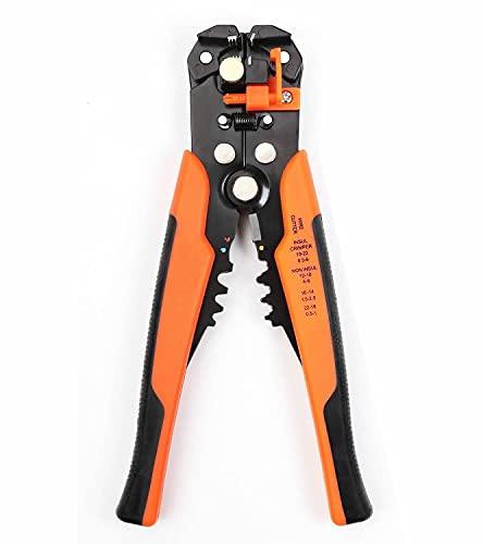 JUSTOP Pro Self-Adjustable Automatic Cable Wire Crimper Crimping Tool Stripper Plier Cutter