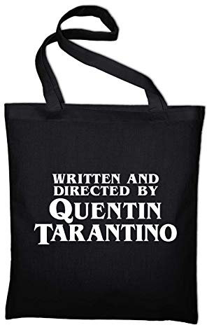 STYLETEX23 Written And Directed By Quentin Tarantino Fan Jutebeutel Shopping Bag, schwarz