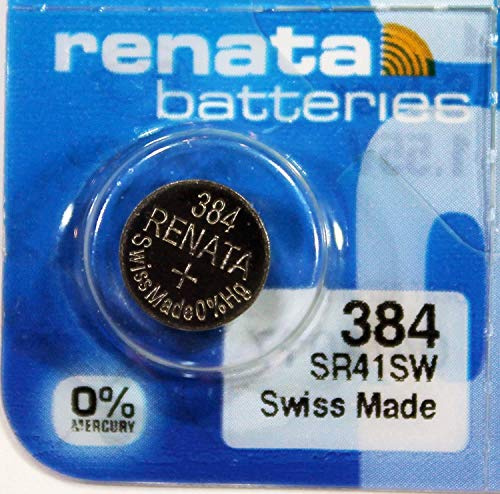 Renata Knopfzelle, Silberoxid, X384, SR41SW, 2 Stück
