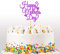 Cakeshop Mothers Day Glitter Cake Topper, Mothers Day Day Cake Topper Decoration - Double Sided 400gsm Glitter Card, Choice 14 of Colours and Loads of Styles (Purple)