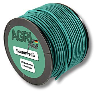 100m Gummiseil/Expanderseil - grün - Spannseil/Gummischnur (8mm)