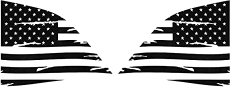 JABL Auto Seitenjalousien Heckscheibe Flagge Dekorativ, für Dodge Challenger 2008-2020 Aufkleber Trim