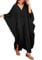 Bsubseach Women Casual Kaftan Batwing Sleeve Plus Size Swimsuit Cover Up Maxi Beach Dress Black