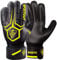 Sportout Torwarthandschuhe mit Fingersave, Fußballhandschuhe, Torwarthandschuhe Herren, 4mm Latex, für Kinder, Erwachsene und Jugendliche (Schwarz-Gelb, 8)