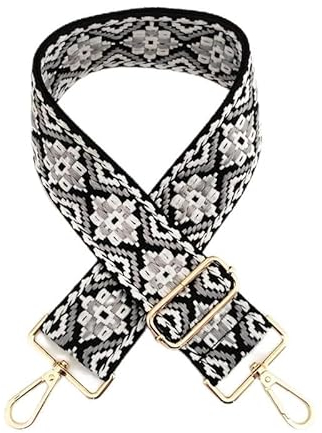 PTNKUIIY Verstellbarer Schulterriemen 5CM, 80-130cm Bunt Taschengurt Schultergurt Ersatzgürtel Tragegurt Umhängegurt für Handtaschen für Damen Herren, Mädchen DIY Zubehör für Tasche,Grau