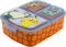 Fiambrera para Niños-Sandwichera con 3 Compartimentos para Guardería, Fiambrera con División Infantil de Plástico Libre de BPA, Gran regalo para niños